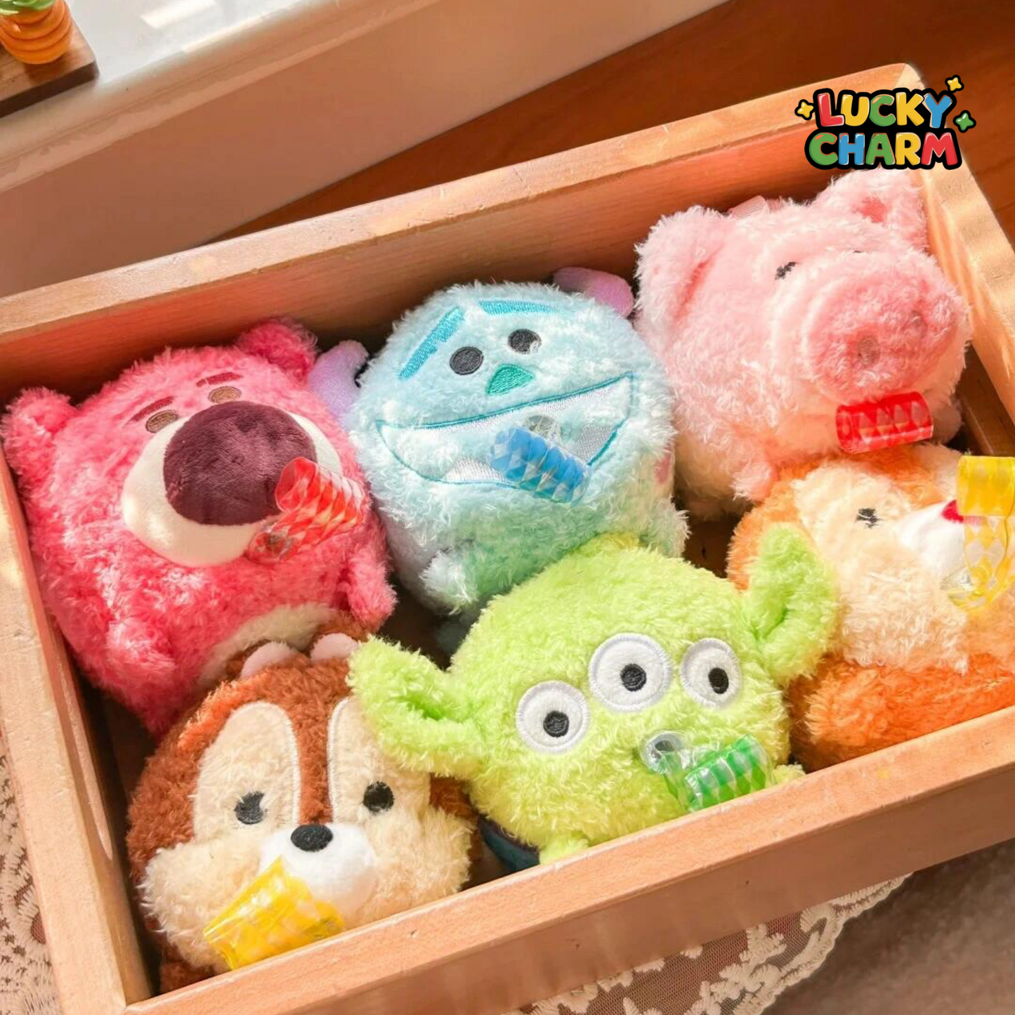 Blind Box Disney Tsum Tsum Blowing Roll Toy Plush Series