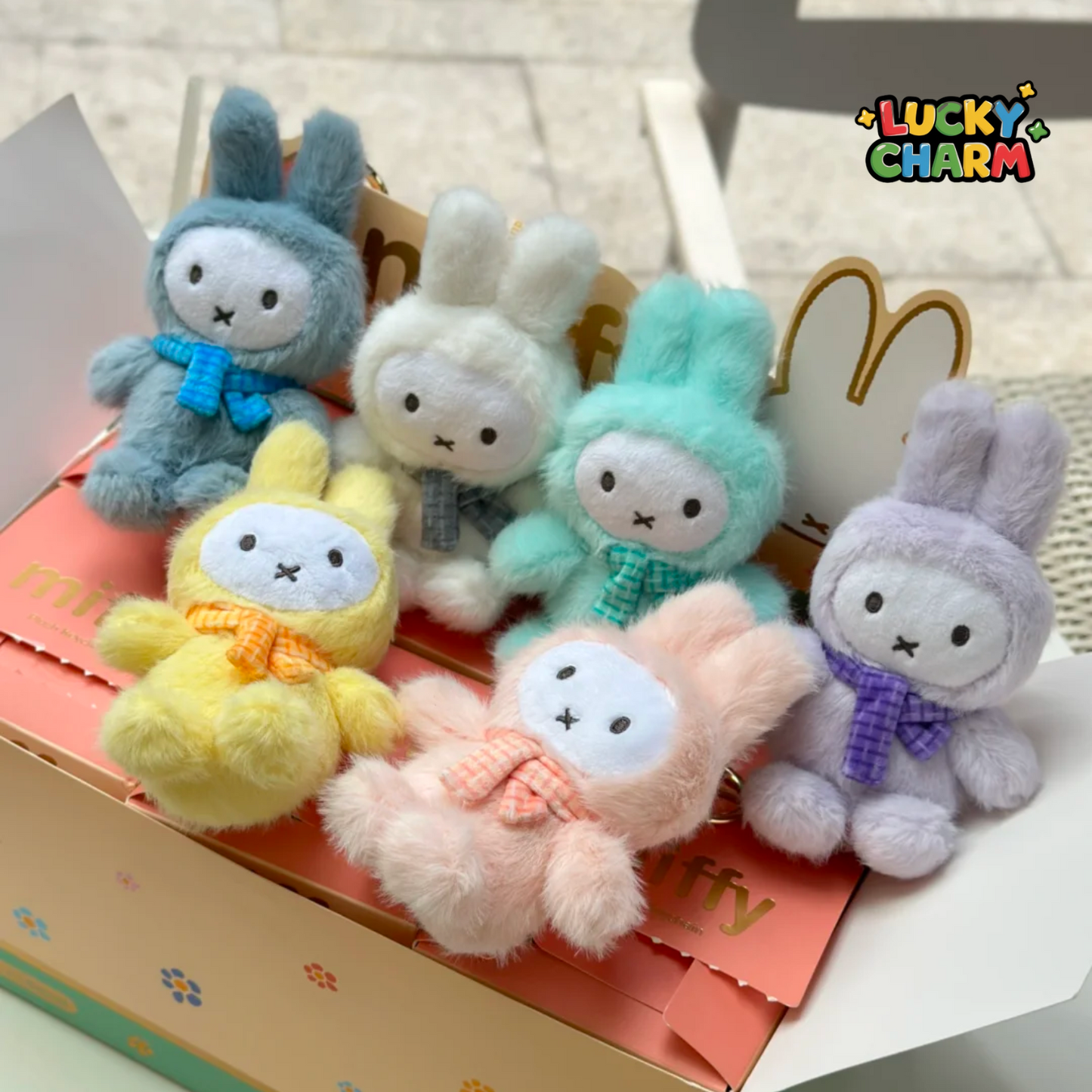 Blind Box Miffy Macaron Plush Keychain Series