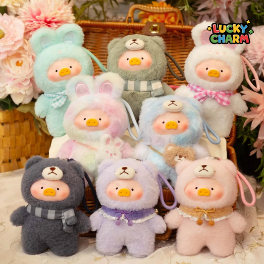 Blind Box LuLu the Piggy Joyful Time Plush Keychain Series