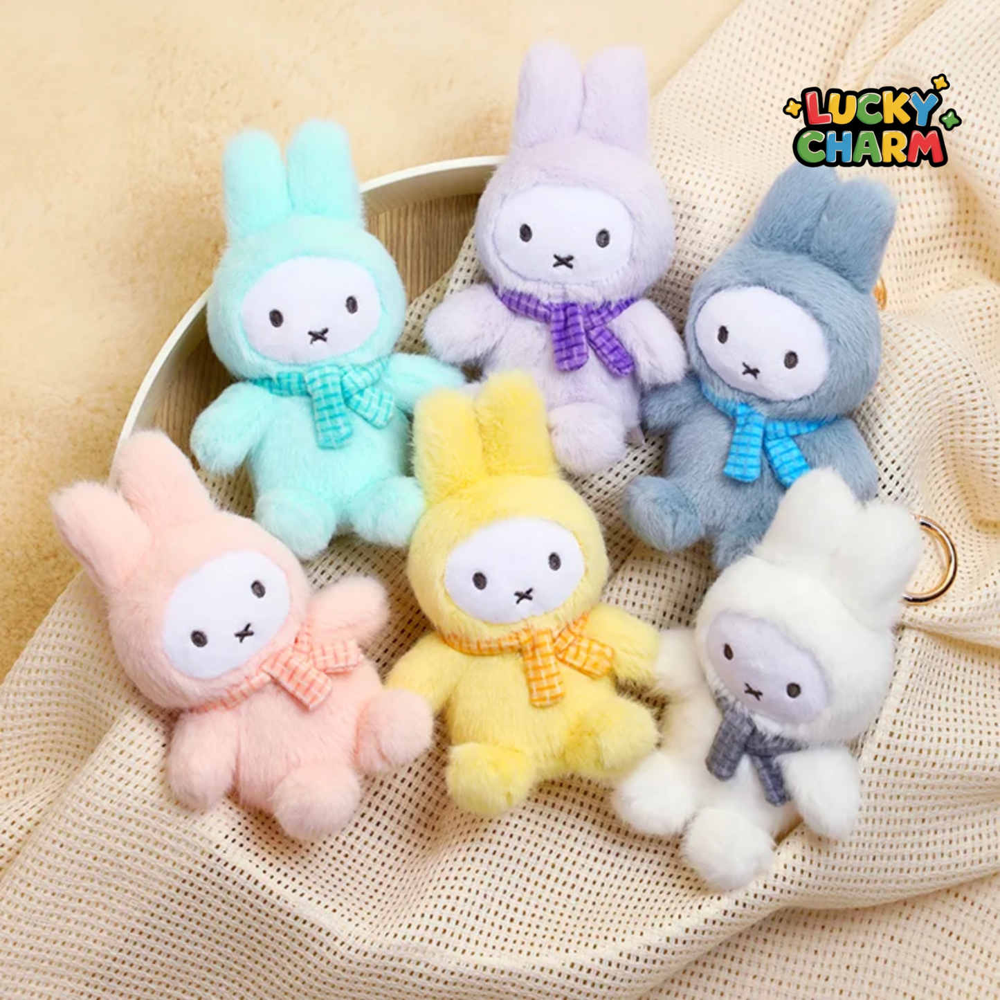 Blind Box Miffy Macaron Plush Keychain Series