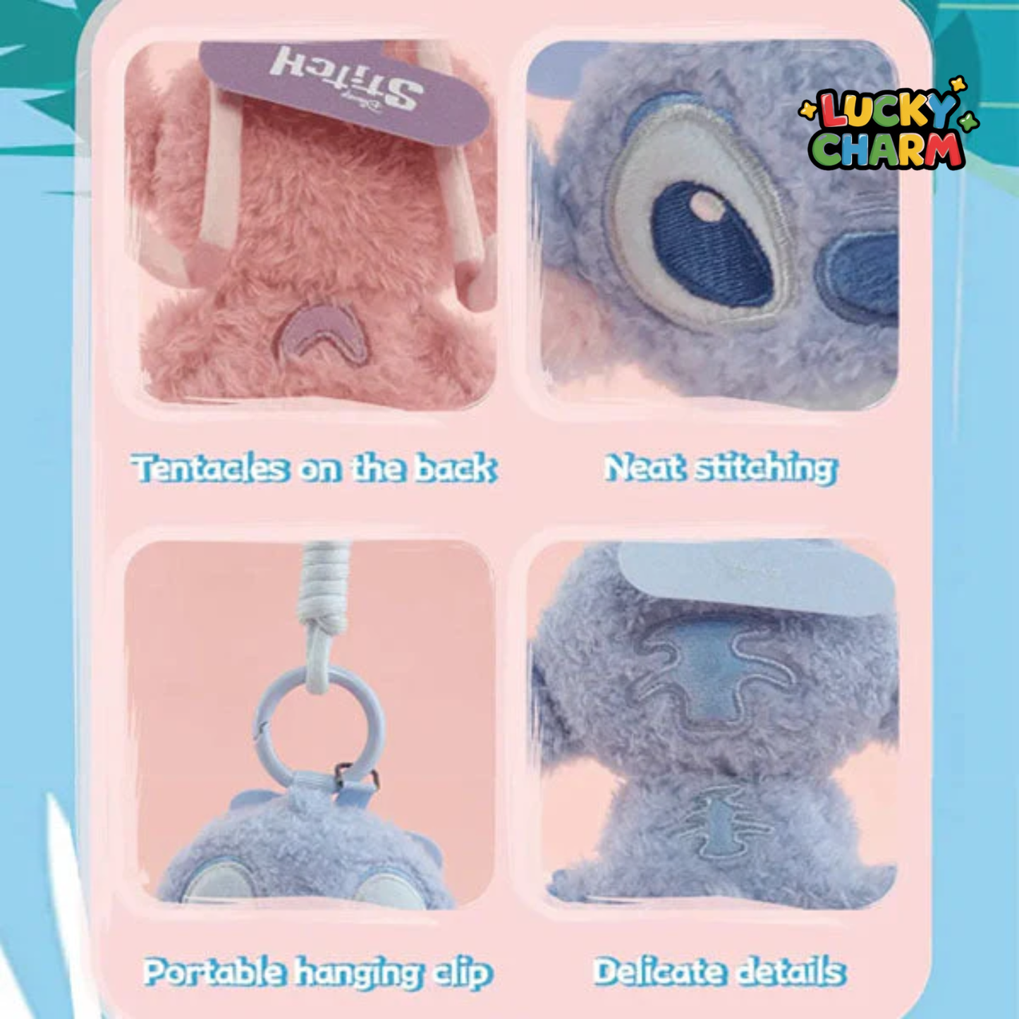 Blind Box Stitch Mood Plush Keychain Series