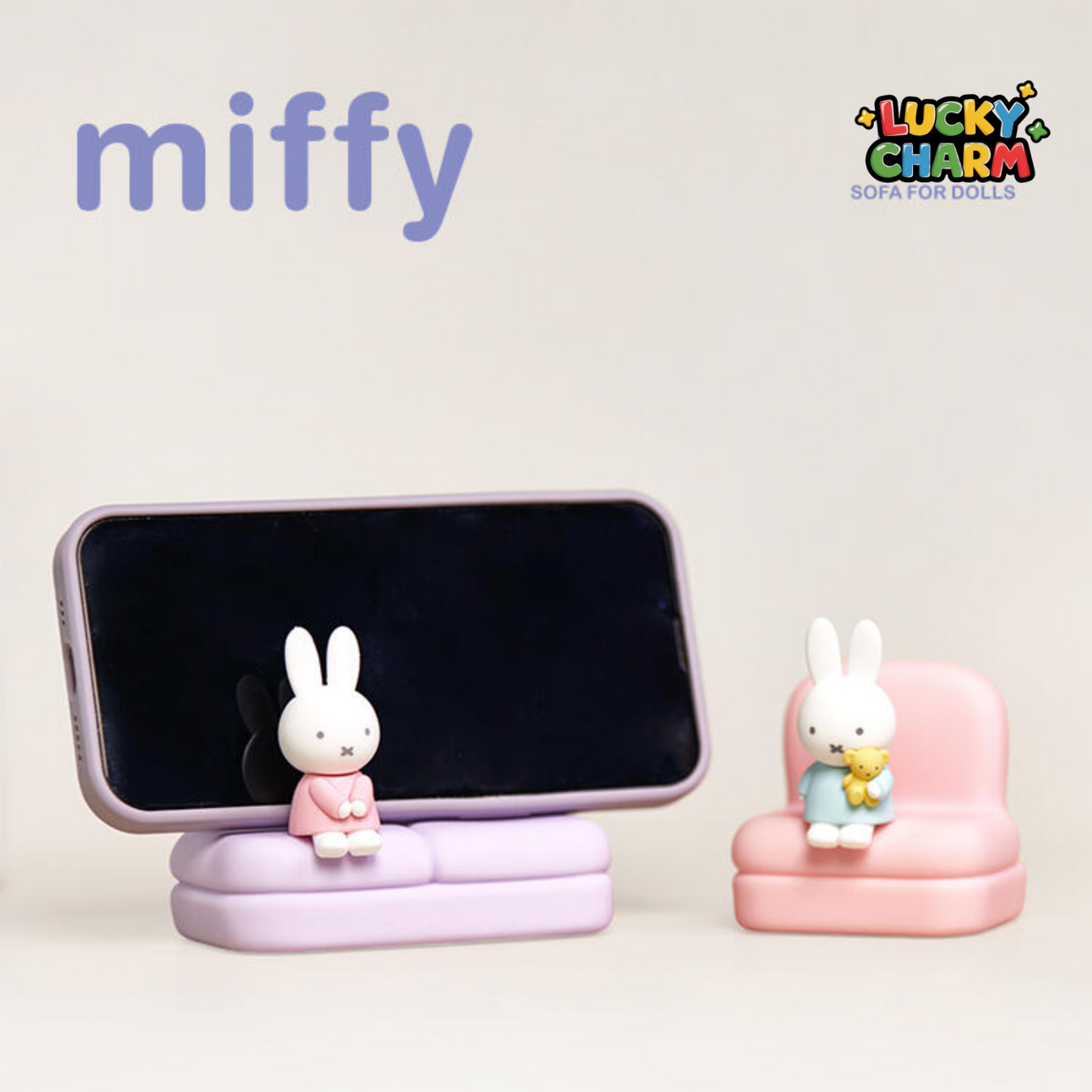 Blind Box Miffy Sofa Phone Stand Series Support de Téléphone