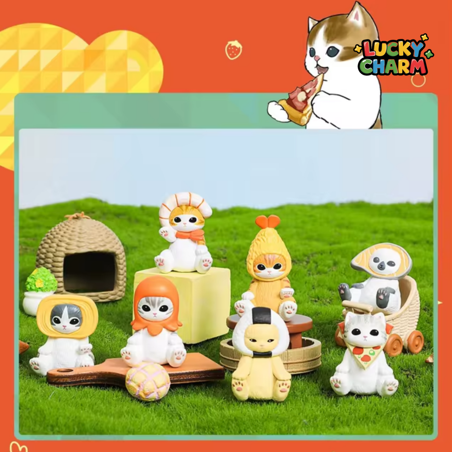 Blind Bag Mofusand Mini Figure Food Costume Series (4PCS)