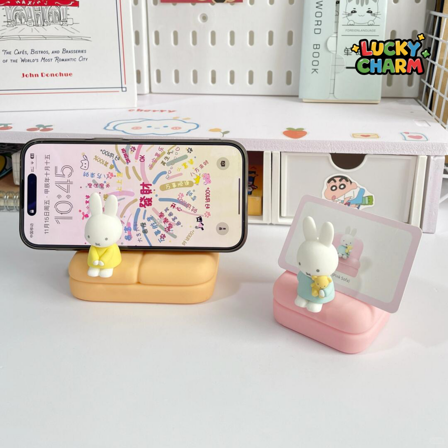 Blind Box Miffy Sofa Phone Stand Series Support de Téléphone