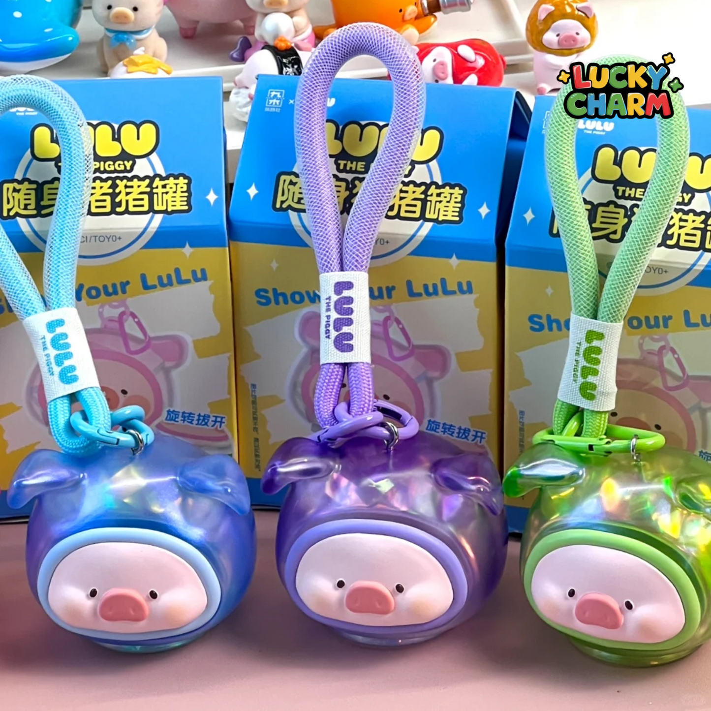Blind Box LuLu the Piggy Mini Jar Keychain Series