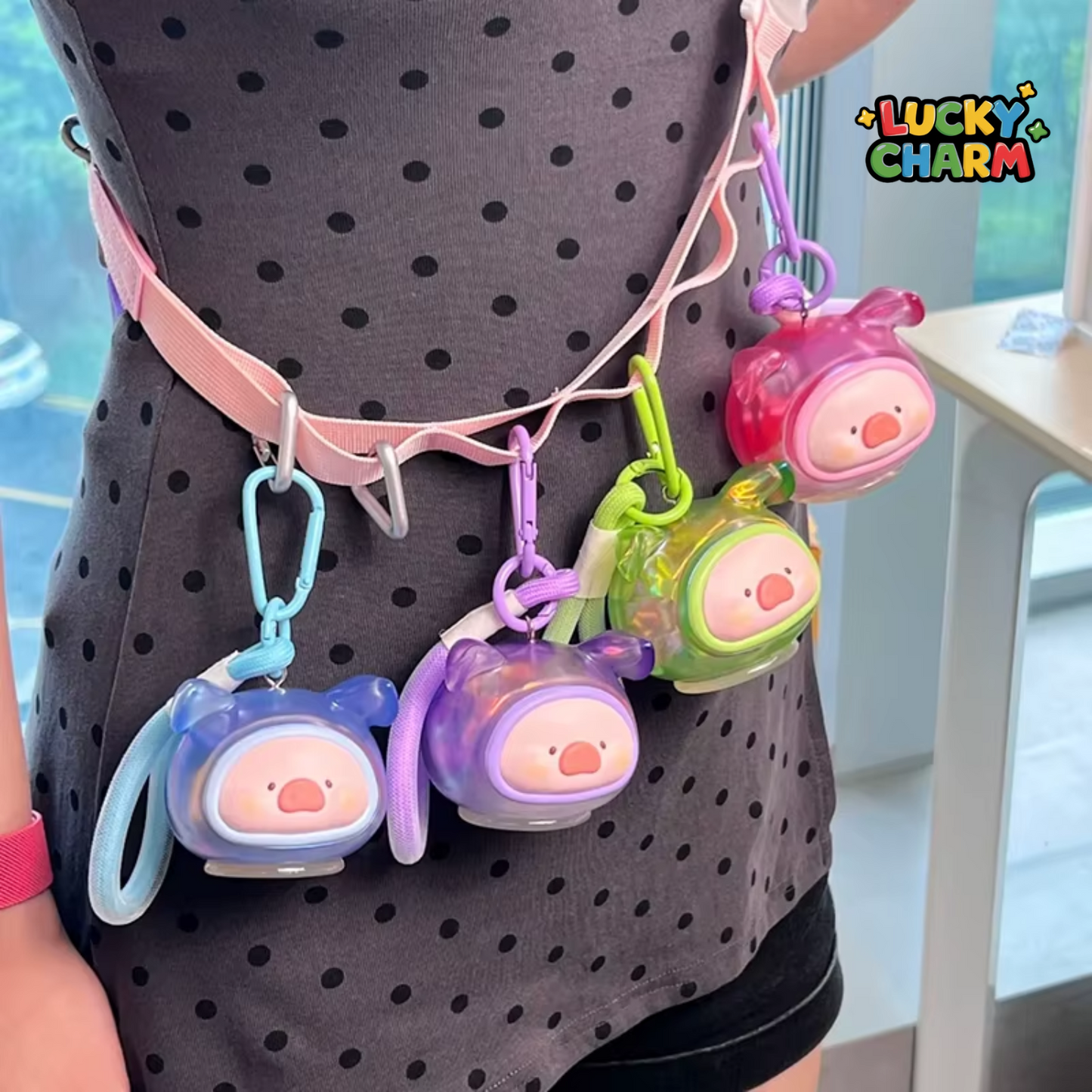 Blind Box LuLu the Piggy Mini Jar Keychain Series