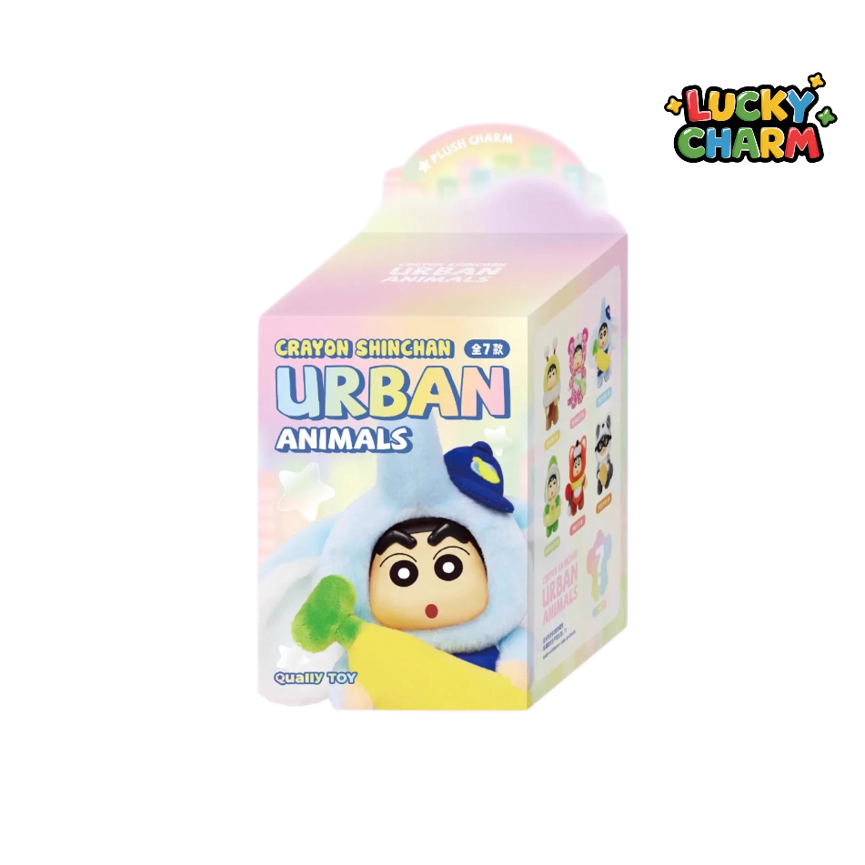 Blind Box Crayon Shin-Chan Urban Animals Plush Charm Series
