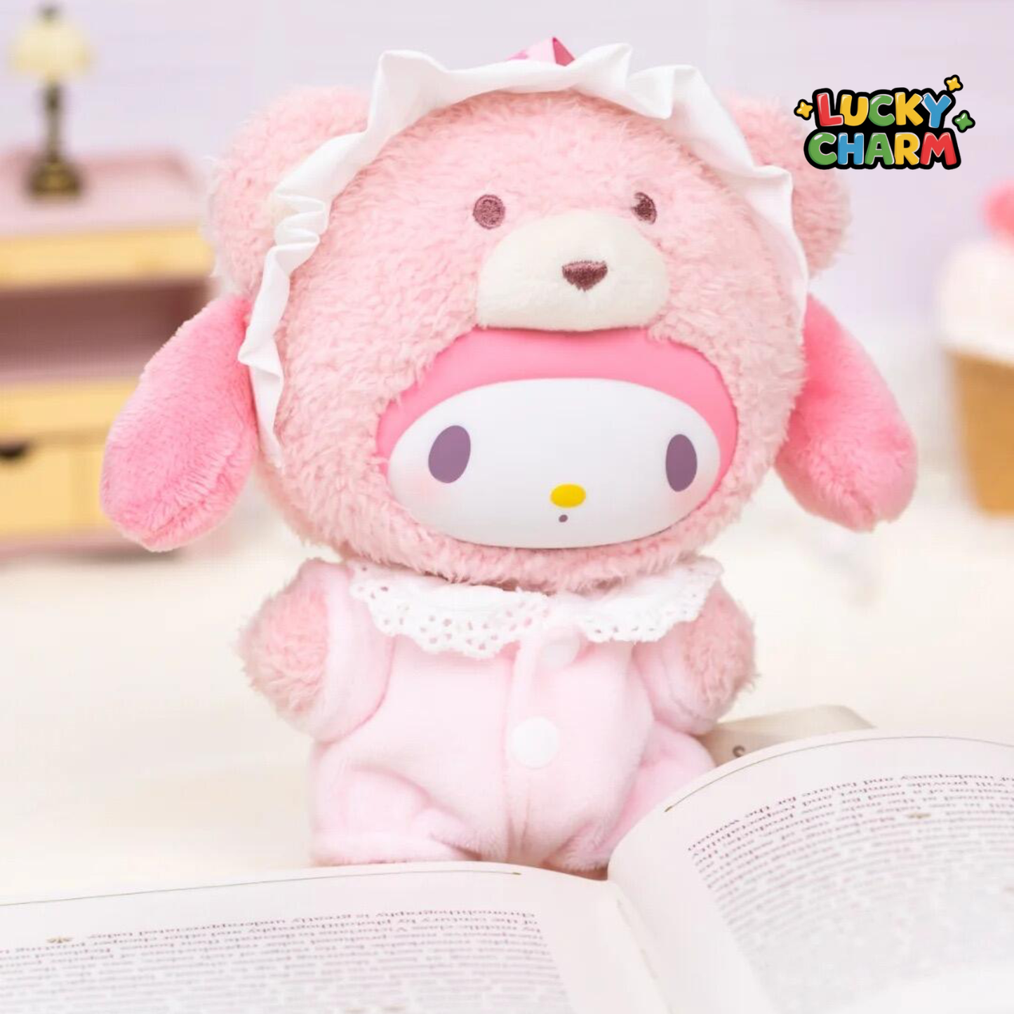 Boîte mystère Série de porte-clés en peluche vinyle Latte Baby