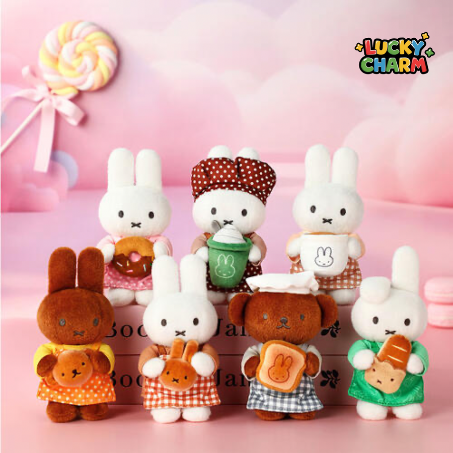 Blind Box Miffy Bakery Plush Keychain Series