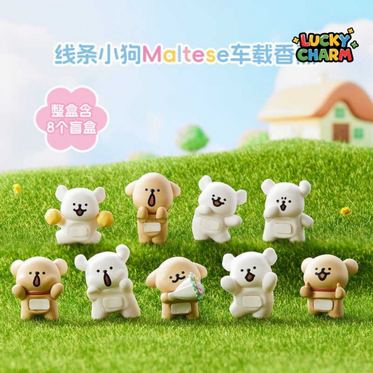 Blind Box Maltese Car Freshener Hippers