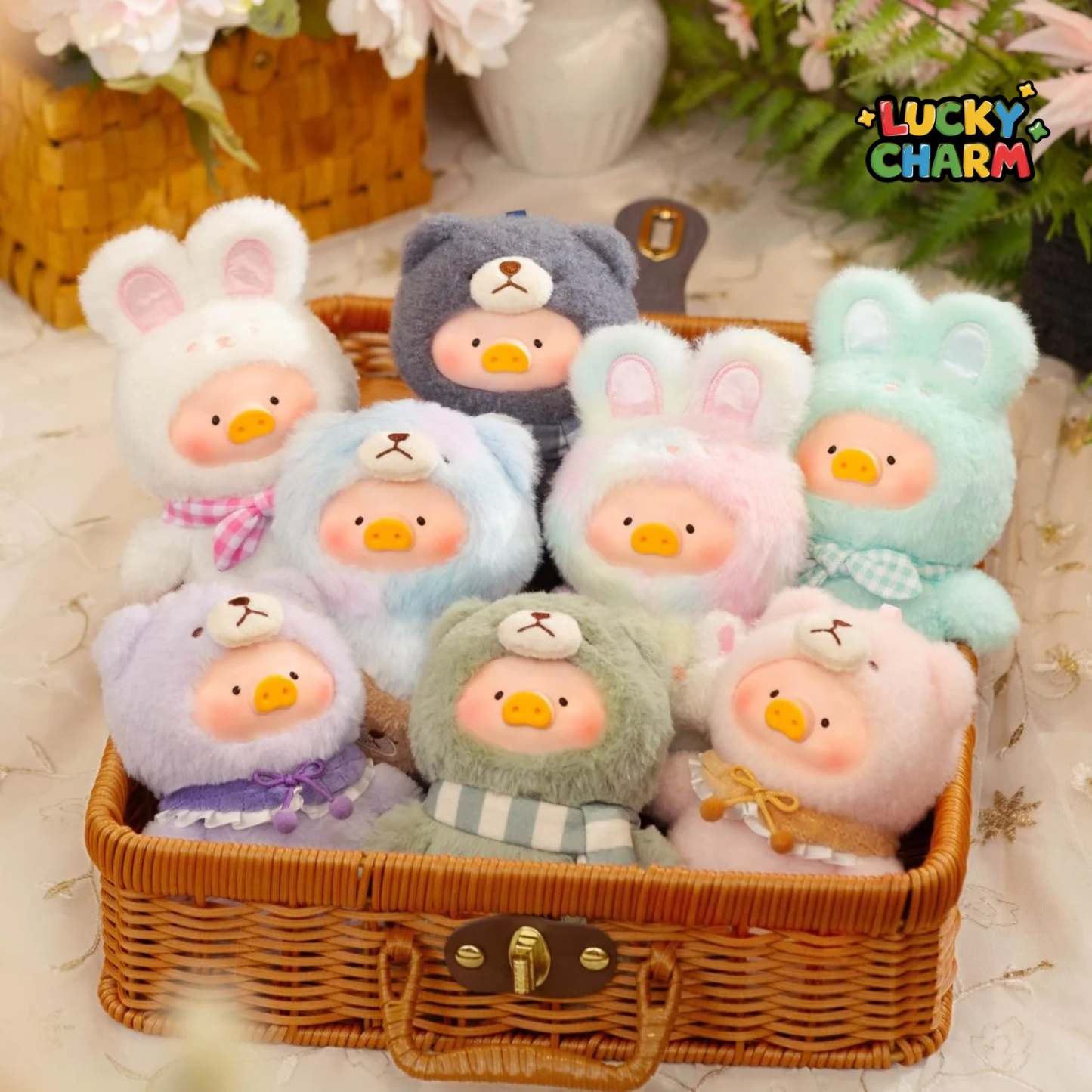 Blind Box LuLu the Piggy Joyful Time Plush Keychain Series