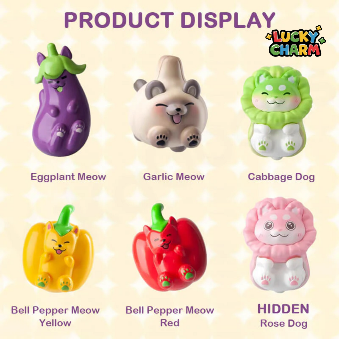 Blind Box Vegetables Fairy Nuzzle With You Magnet Series