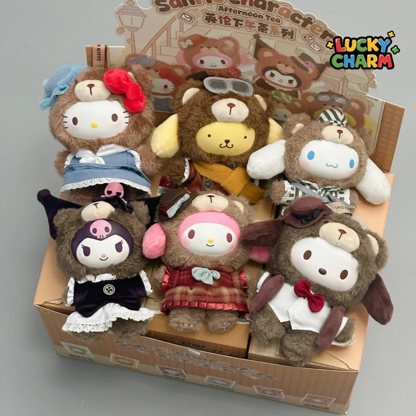 Blind Box Sanrio Afternoon Tea Plush Keychain Series