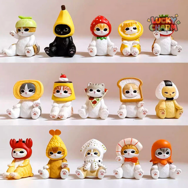 Blind Bag Mofusand Mini Food Costume Figure Series (4PCS)