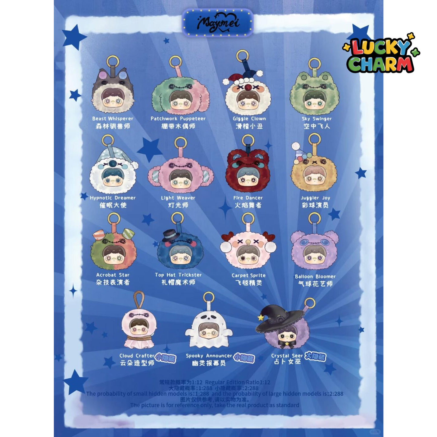 Blind Box MayMei Crazy Circus Plush Series