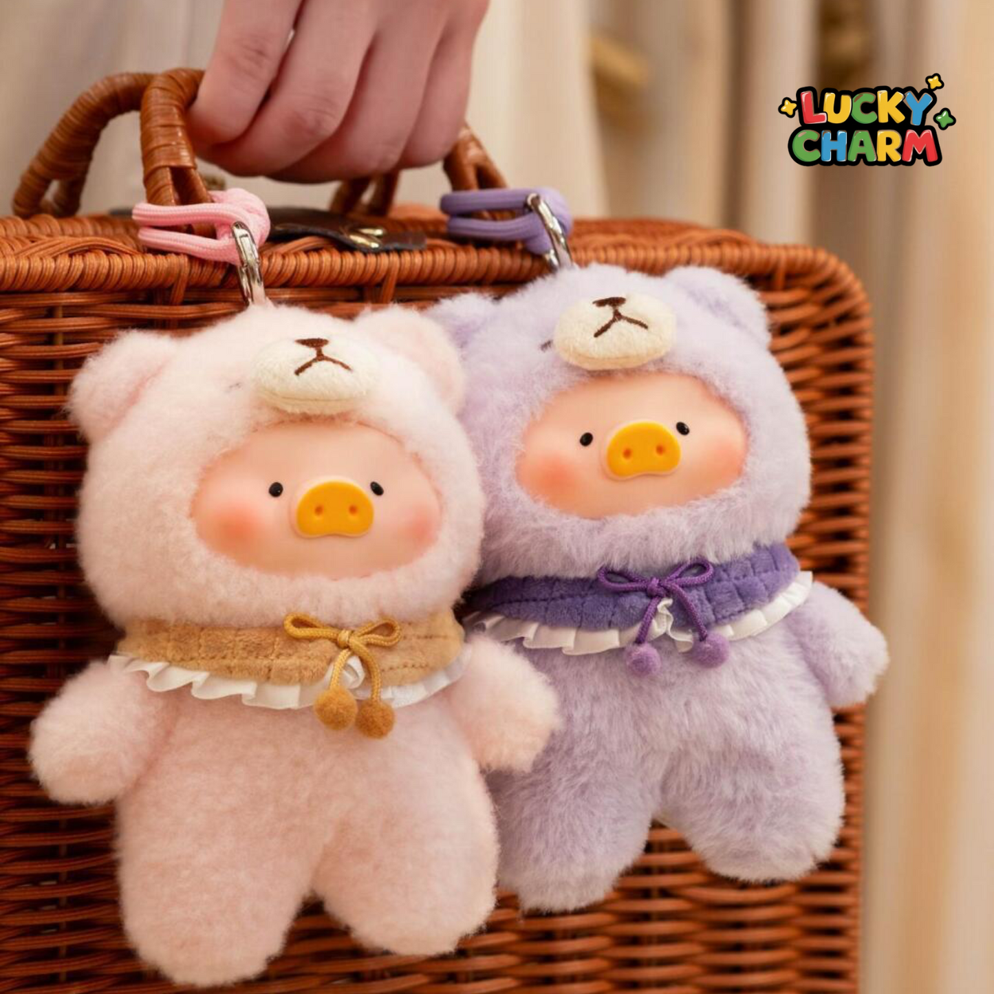 Blind Box LuLu the Piggy Joyful Time Plush Keychain Series