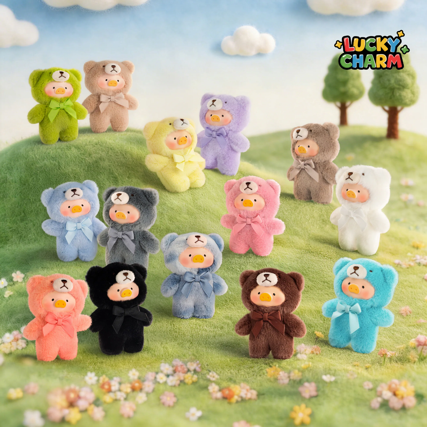 Blind Box LuLu the Piggy Teddy Mini's Whispers of Nature Plush Phone Charm Series
