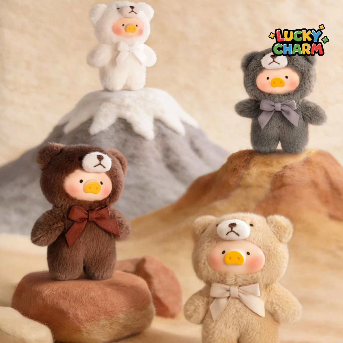 Blind Box LuLu the Piggy Teddy Mini's Whispers of Nature Plush Phone Charm Series