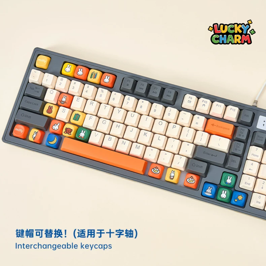 Blind Box Miffy Keycap Fidget Keychain Series