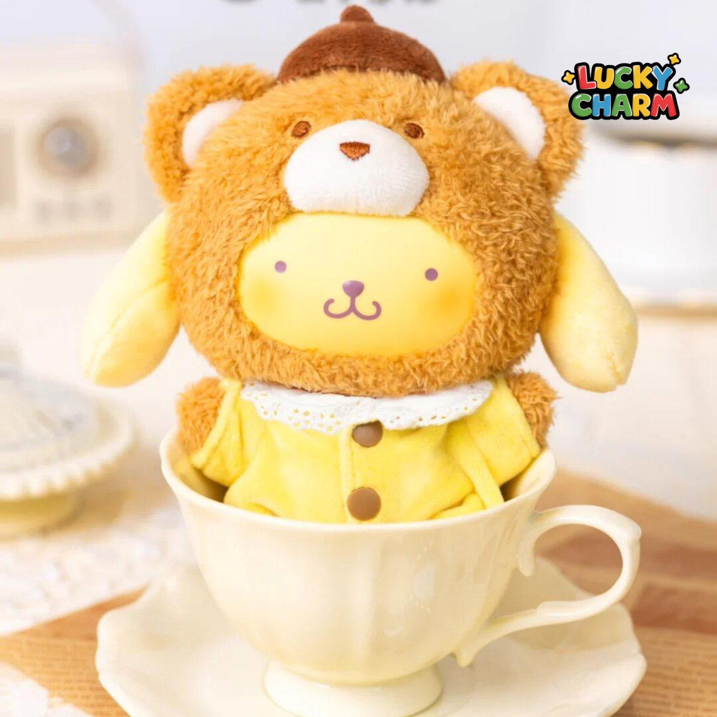 Boîte mystère Série de porte-clés en peluche vinyle Latte Baby