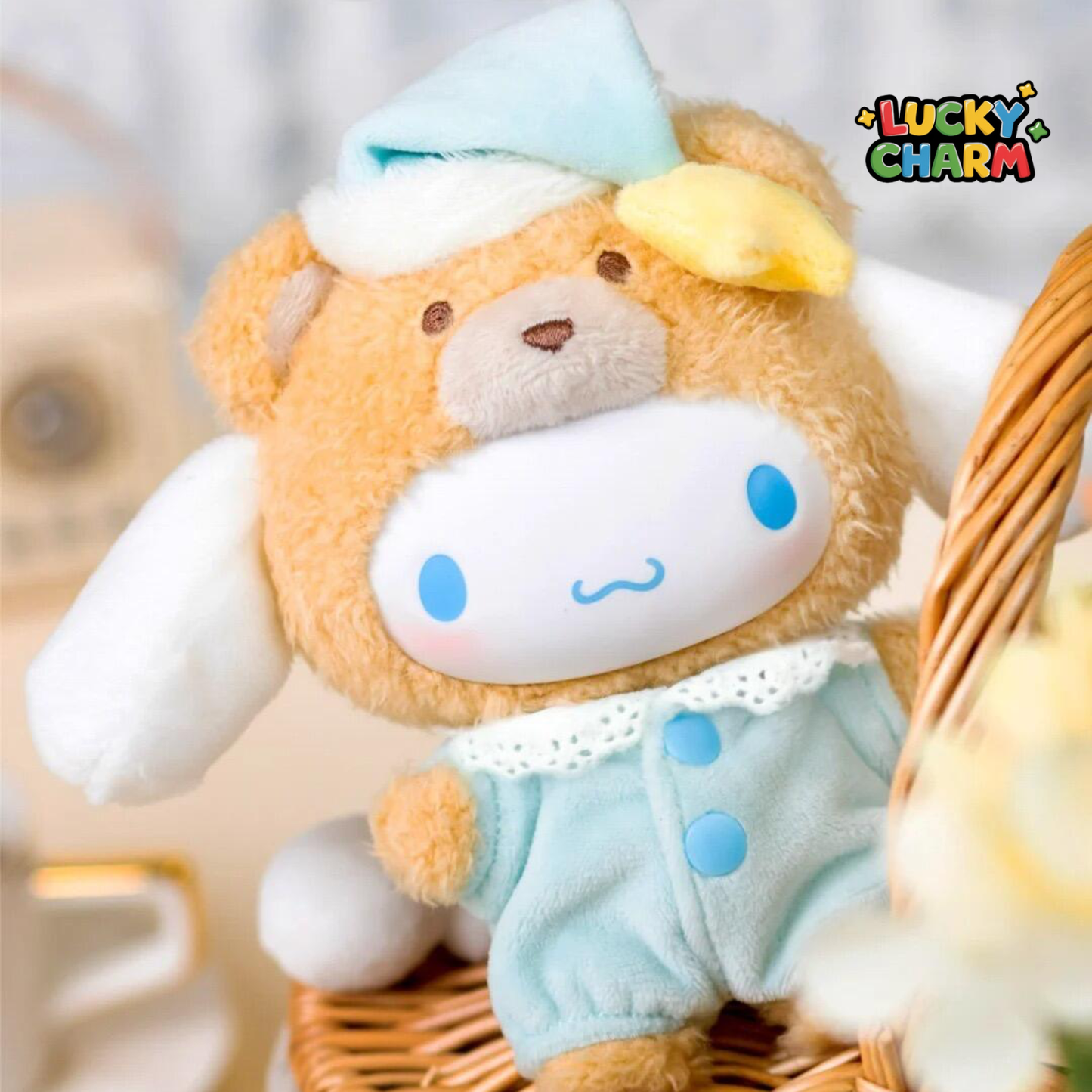 Boîte mystère Série de porte-clés en peluche vinyle Latte Baby