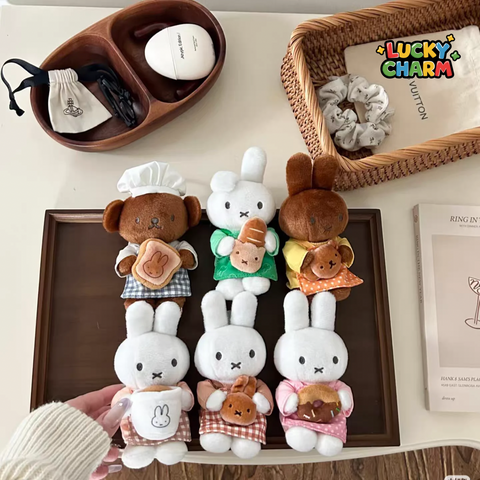 Blind Box Miffy Bakery Plush Keychain Series