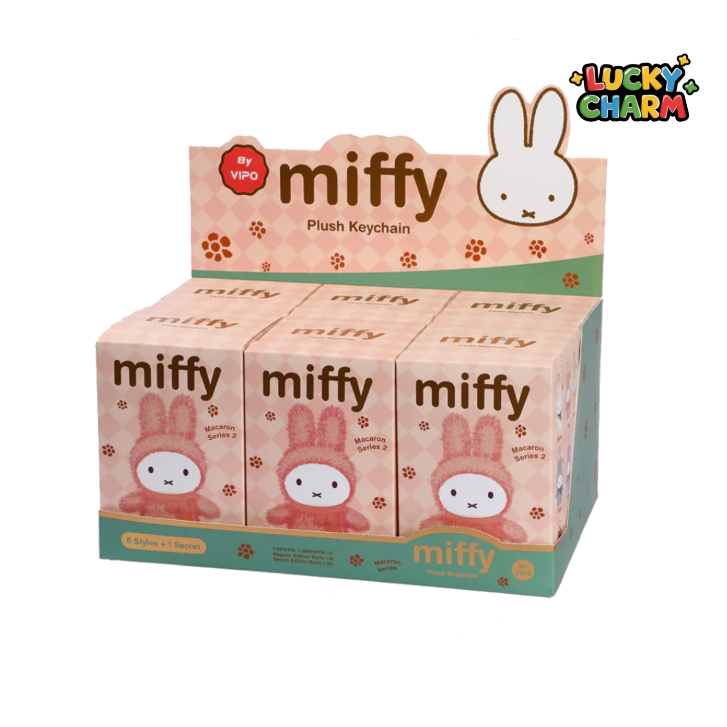 Blind Box Miffy Macaron Plush Keychain Series V2