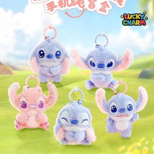Blind Box Stitch Mood Plush Keychain Series